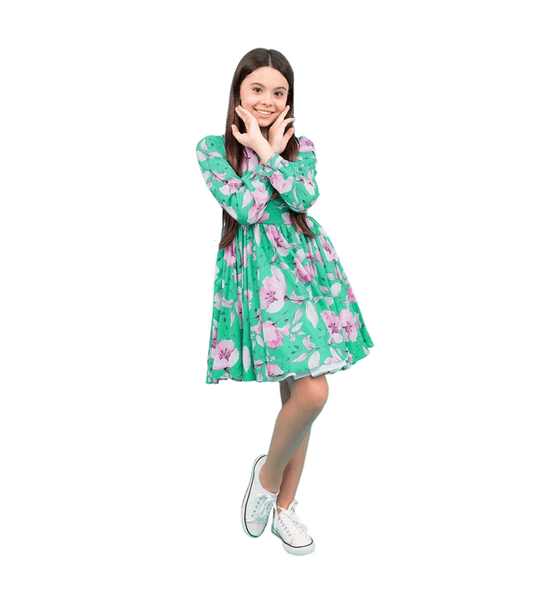 Floral Crepe Dress